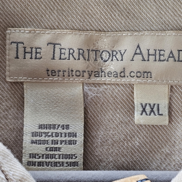 Territory Ahead XXL Polo Shirt Striped Outdoor Western Southwest Men’s - Picture 2 of 8